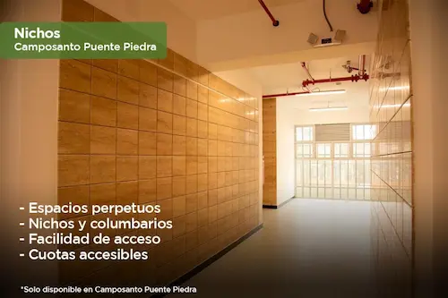 Foto sobre los columbarios en Lurín